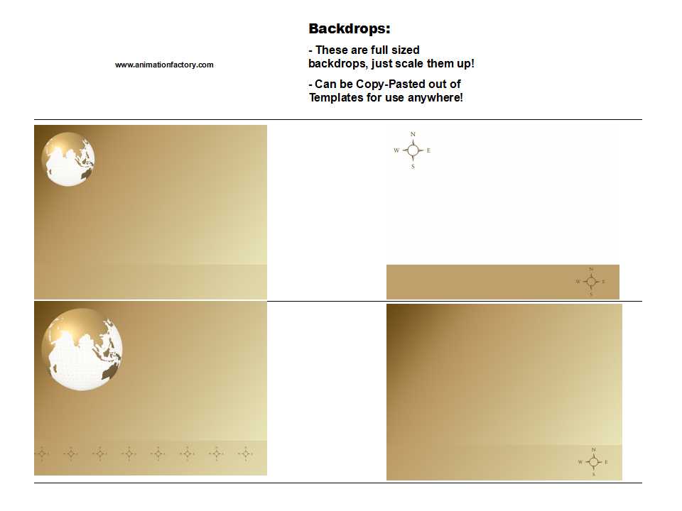 金色地球仪PowerPoint模板下载