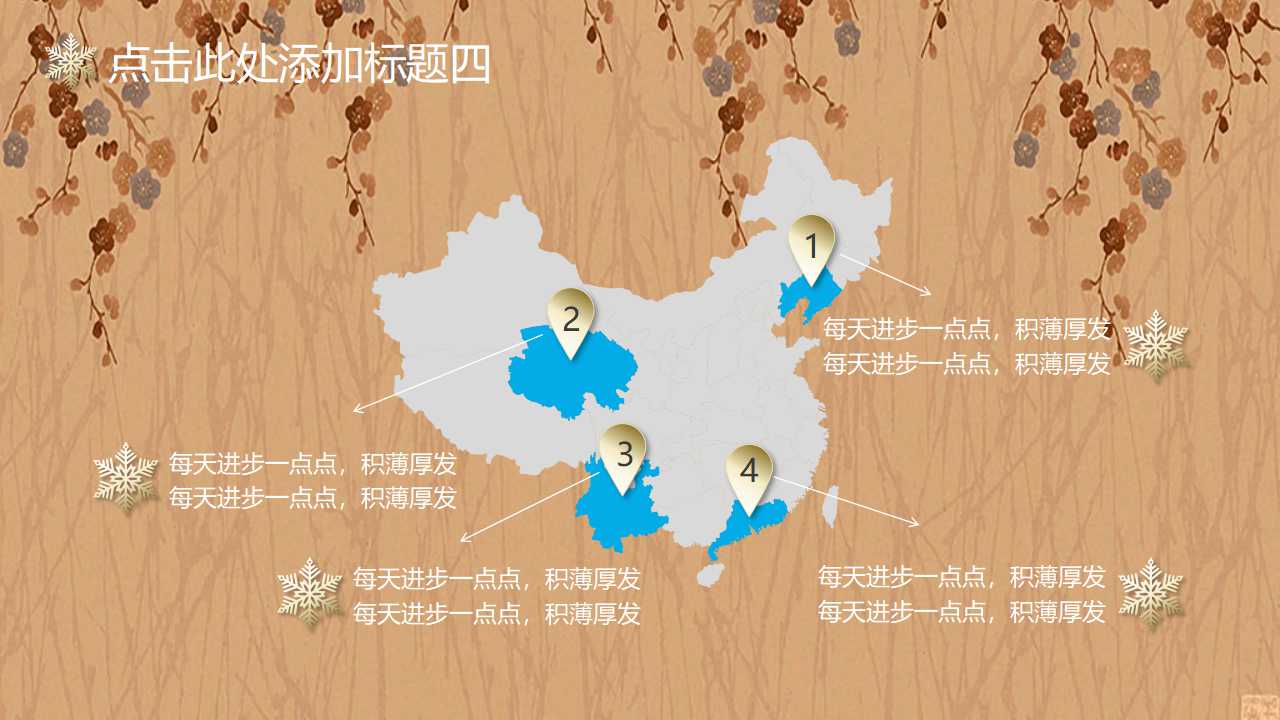 漂亮的花纹背景PPT模板下载