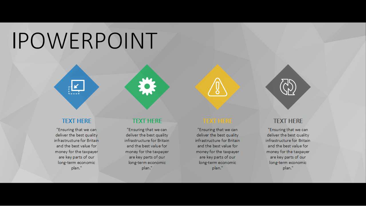黑色边框PPT模板下载