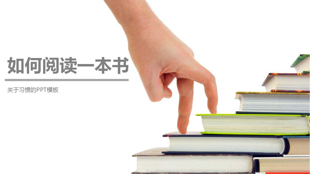 关于习惯的PPT模板下载