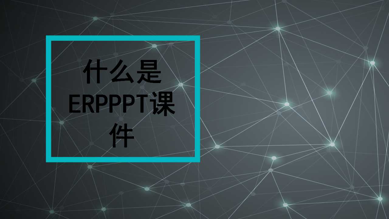 什么是ERPPPT课件