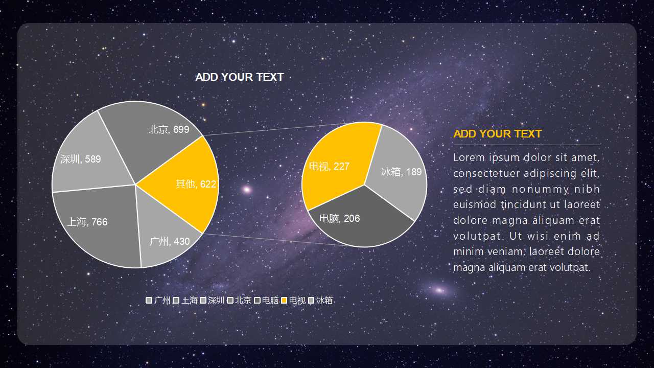 好看的PPT背景模板_美丽的夜色