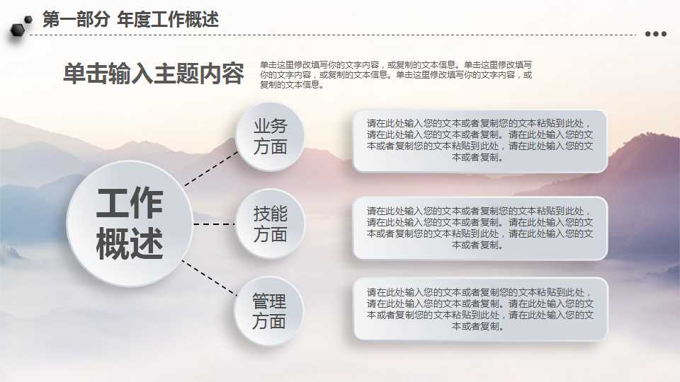 漂亮的风格图案PPT模板