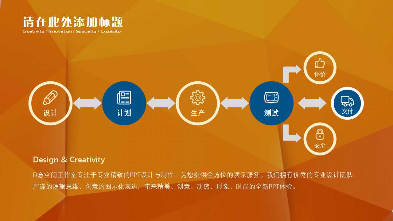 淡橙色背景风格PPT幻灯片模板