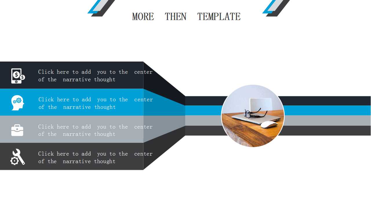 白色背景图形主题PPT模板