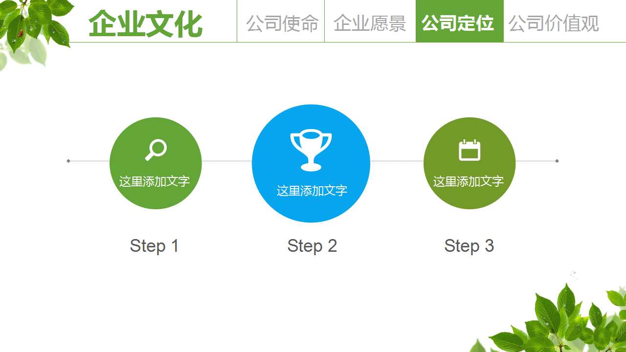 绿色环保概念主题背景PPT模板