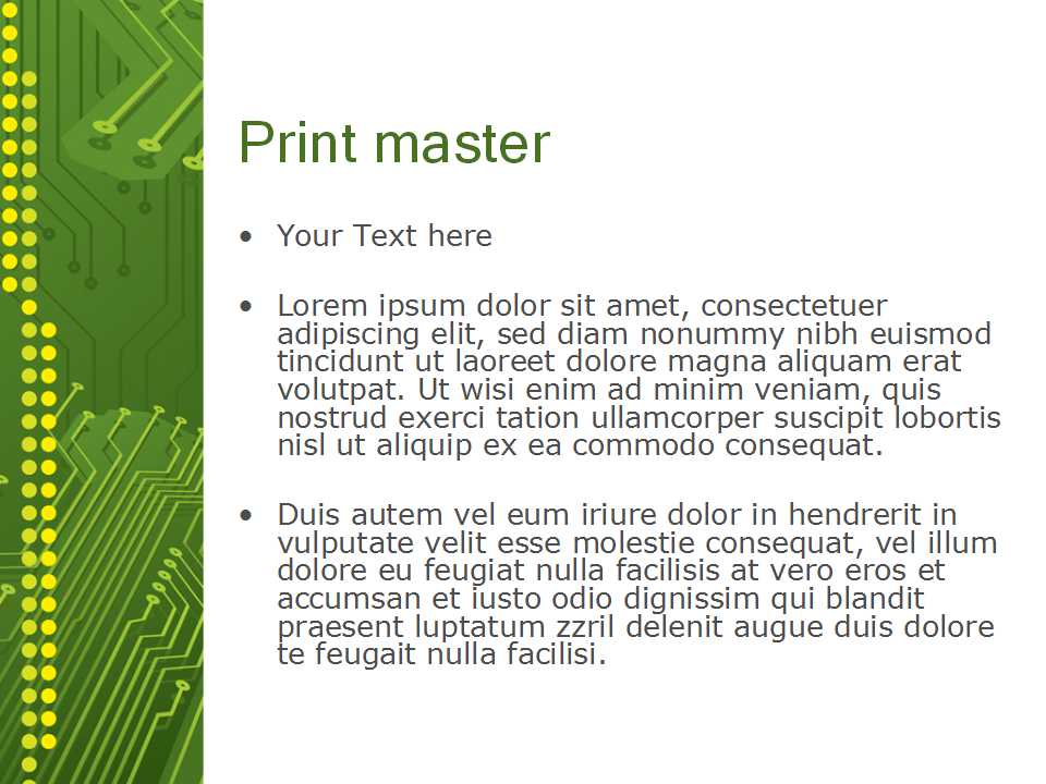 顶部边框主题电路PPT模版下载