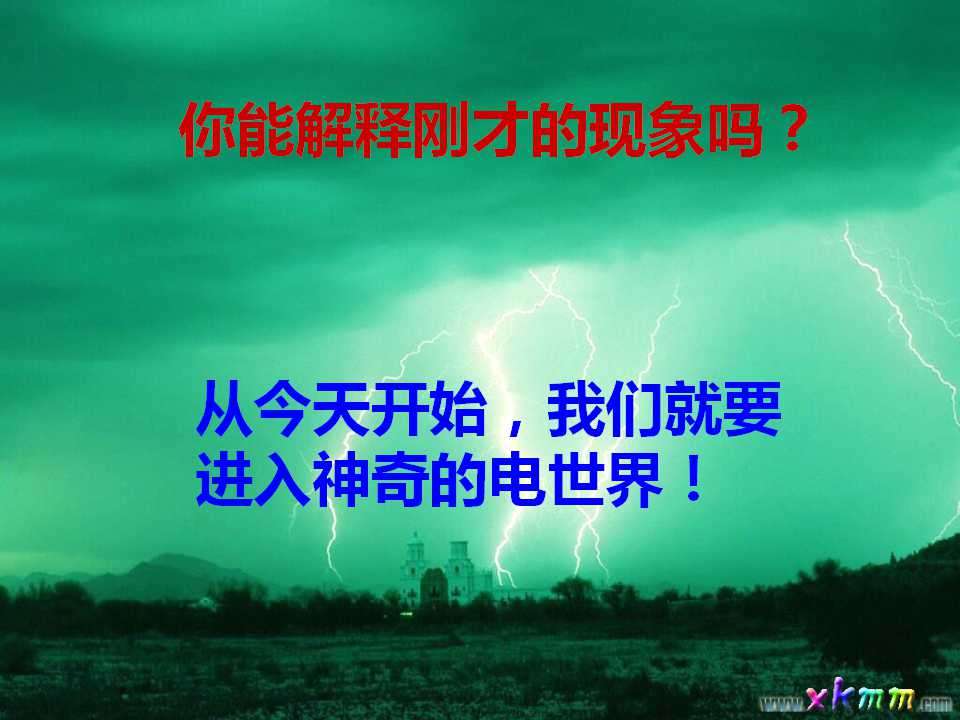 正电荷物理教学PPT演示模板