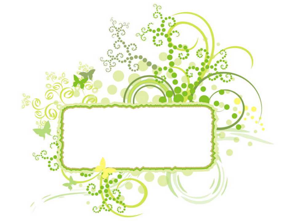 动植物PPT背景模板之仙人掌边框