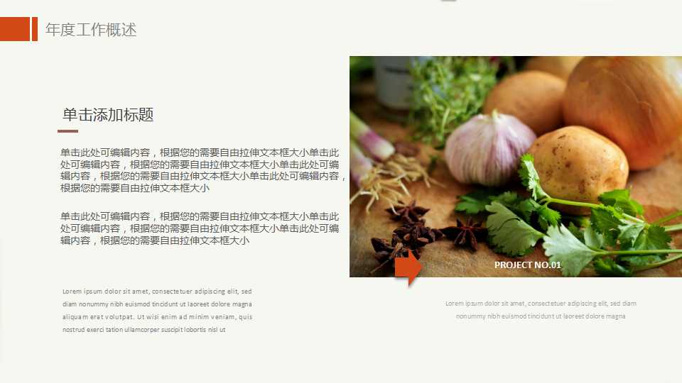 食品专用PPT模板