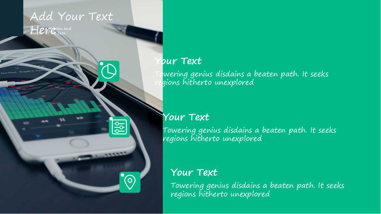 商务教学PPT模板（绿色色调）