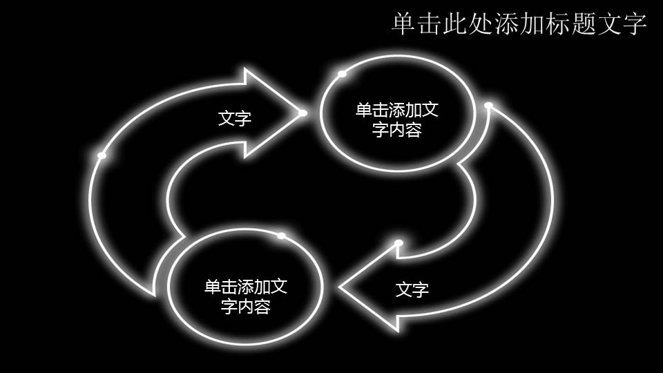 月夜人狼－卡通PPT模板