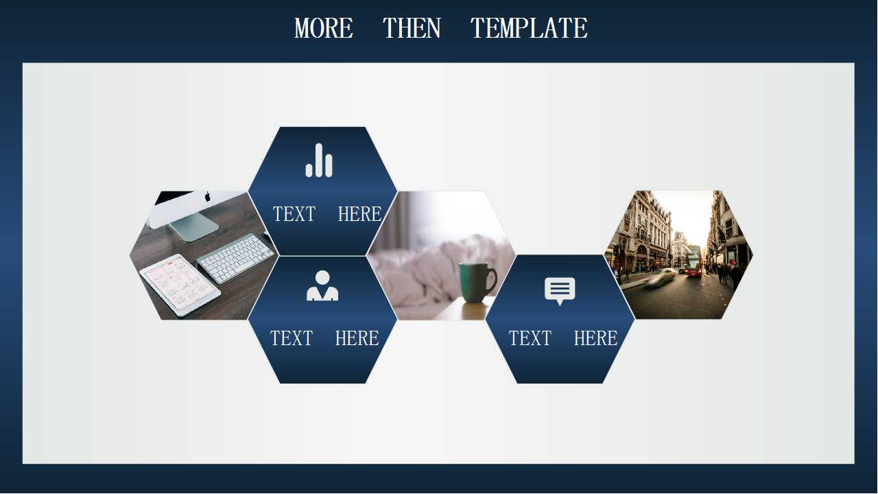 蓝色商务PPT模板