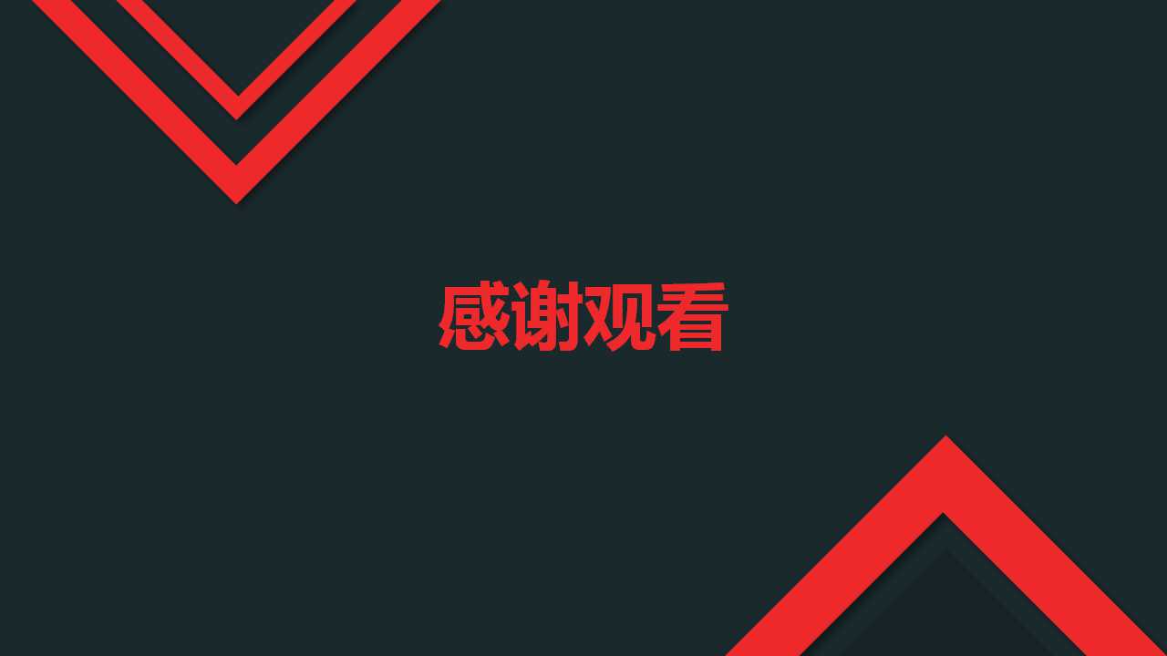 PPT模板之黑红网格风格