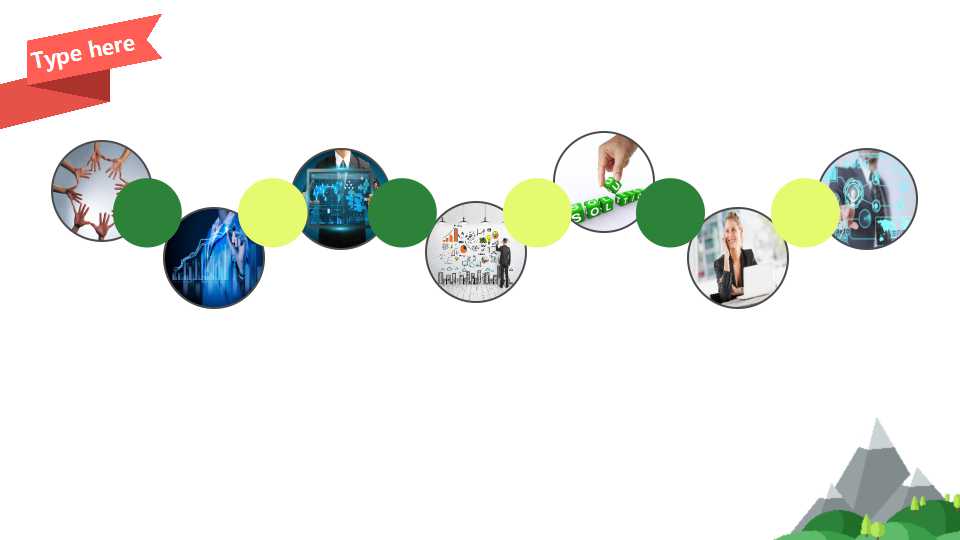 白色背景的图形主题-PPT模板