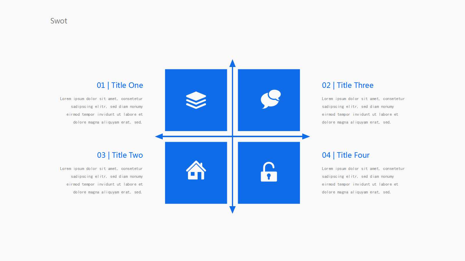 蓝色时尚工作述职报告PPT模板