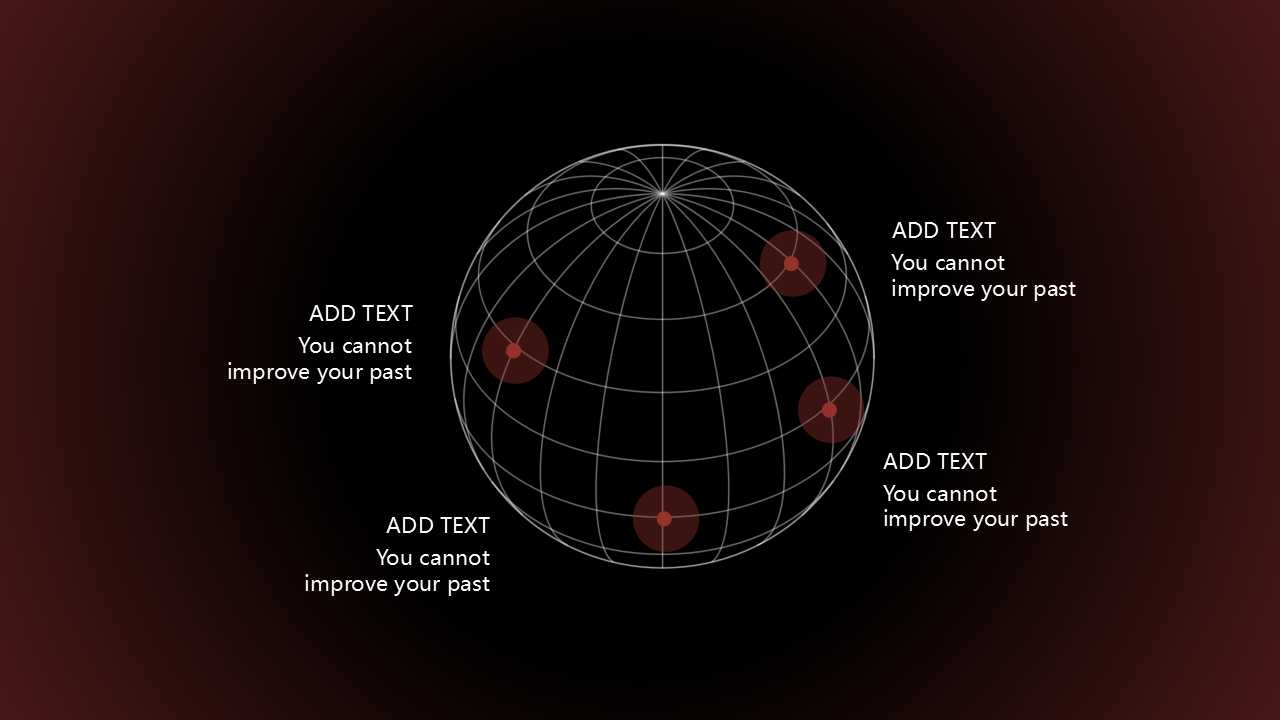 立体比例图PPT模板：3种底色图片
