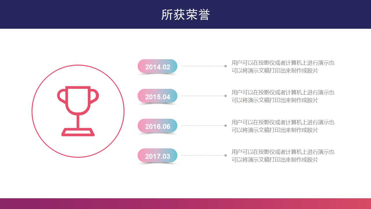 动画模板PPT——深蓝色表图