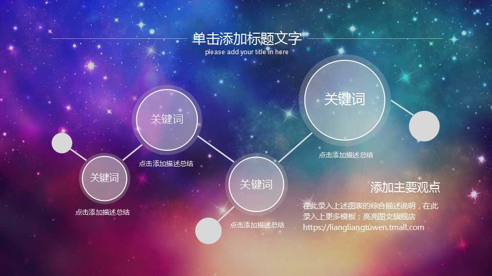 树叶边框背景－植物PPT模板