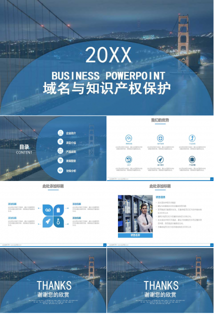 域名与知识产权保护ppt模板