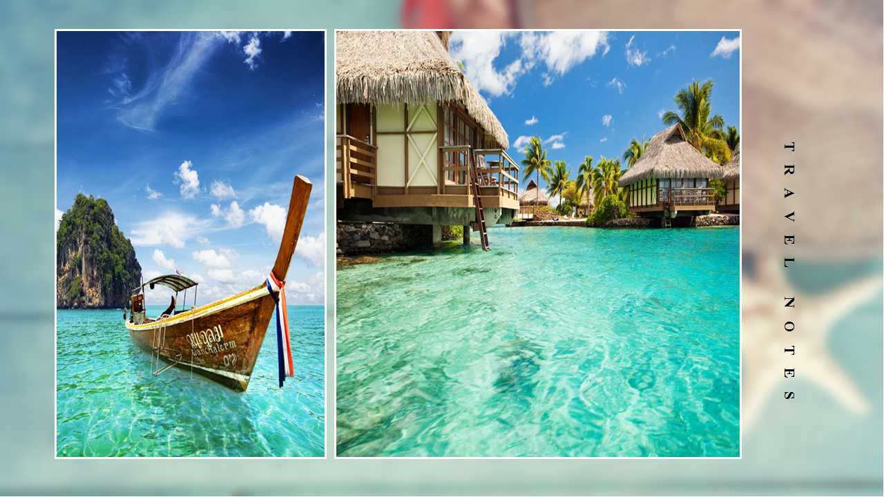 海岸风光风景模板