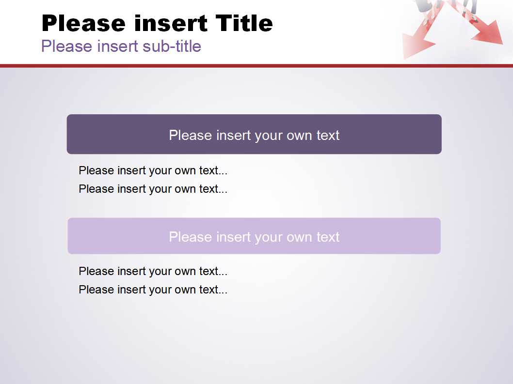 立体红色箭头PPT模板免费下载