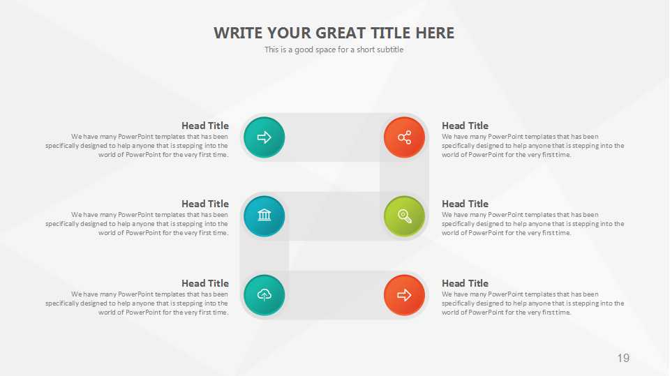 彩色抽象图案PPT模板下载