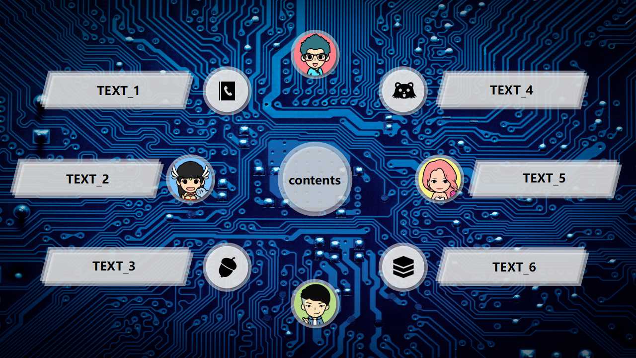 电路板素材PPT__线路图片背景