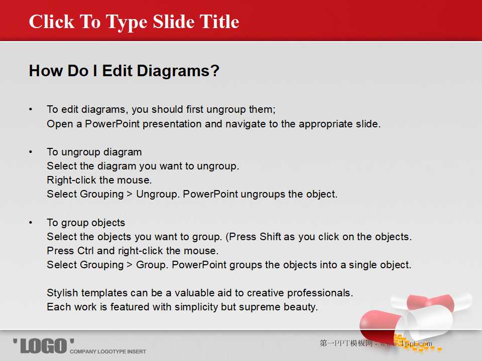 医学PPT模板：胶囊