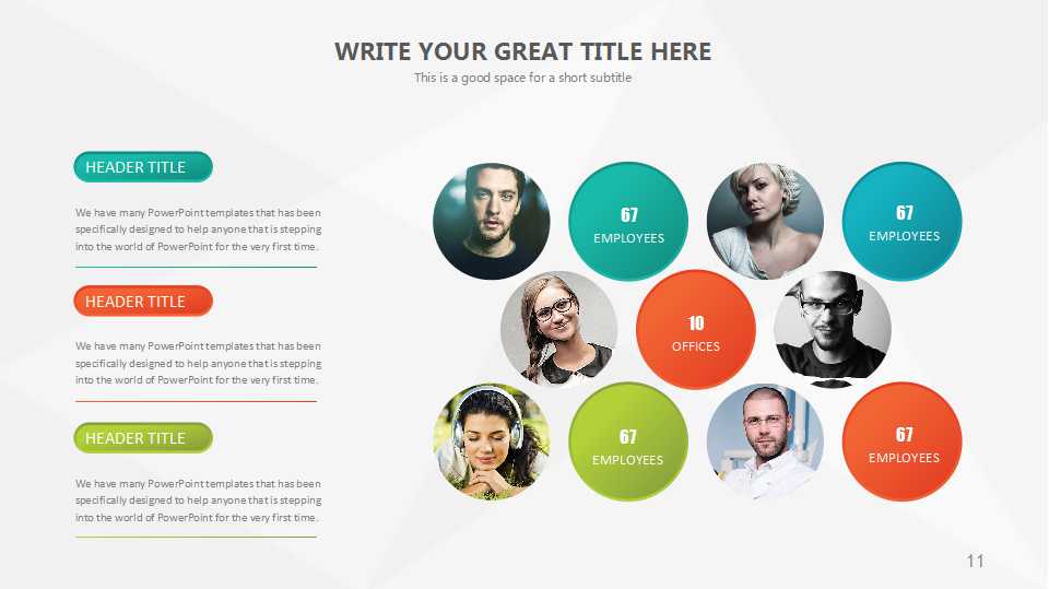 彩色抽象图案PPT模板下载