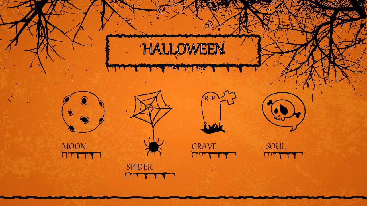 关于万圣节的PPT模板