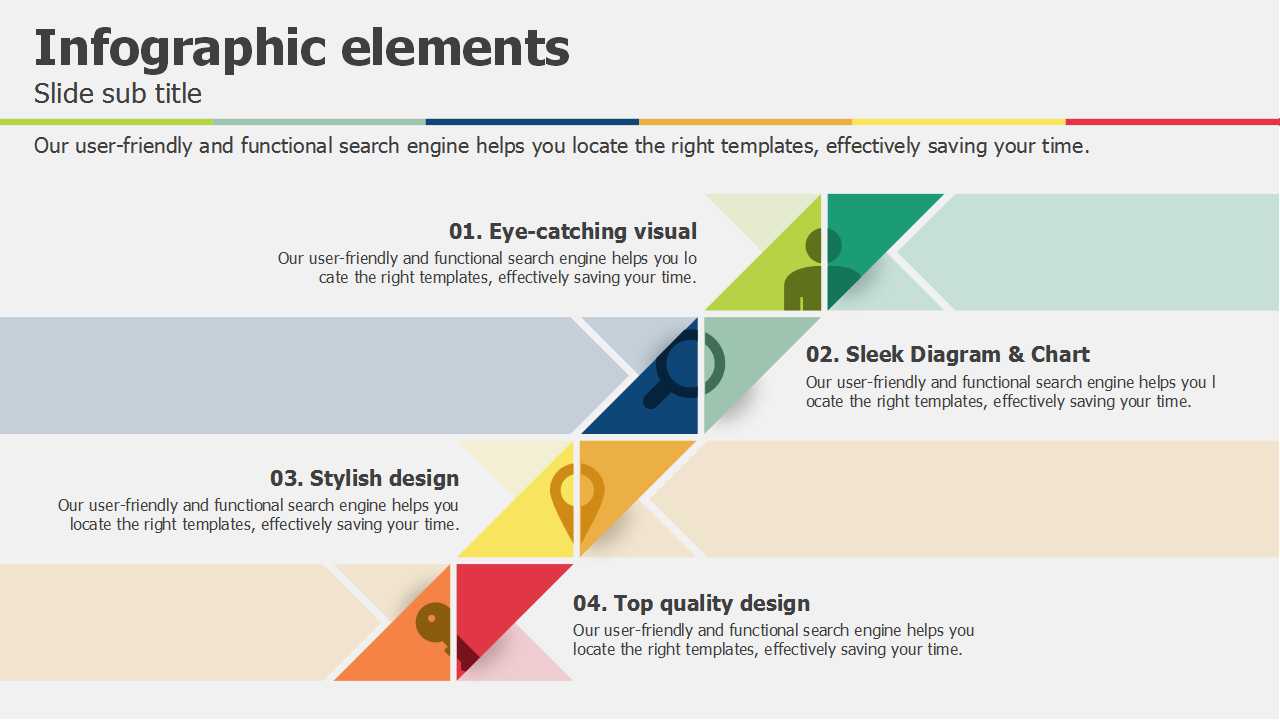国外-彩色图形PPT模板