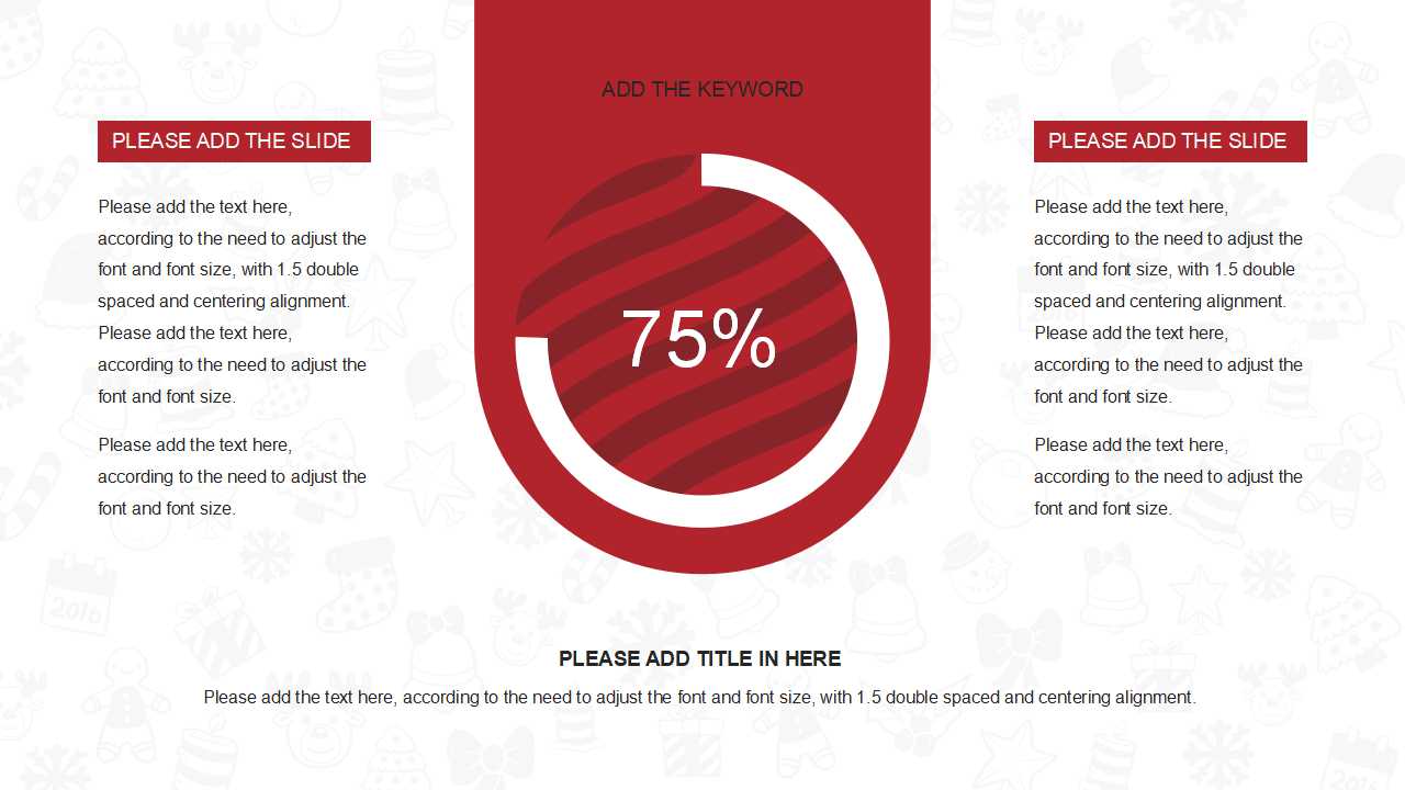 圣诞节PPT模板——花环图片