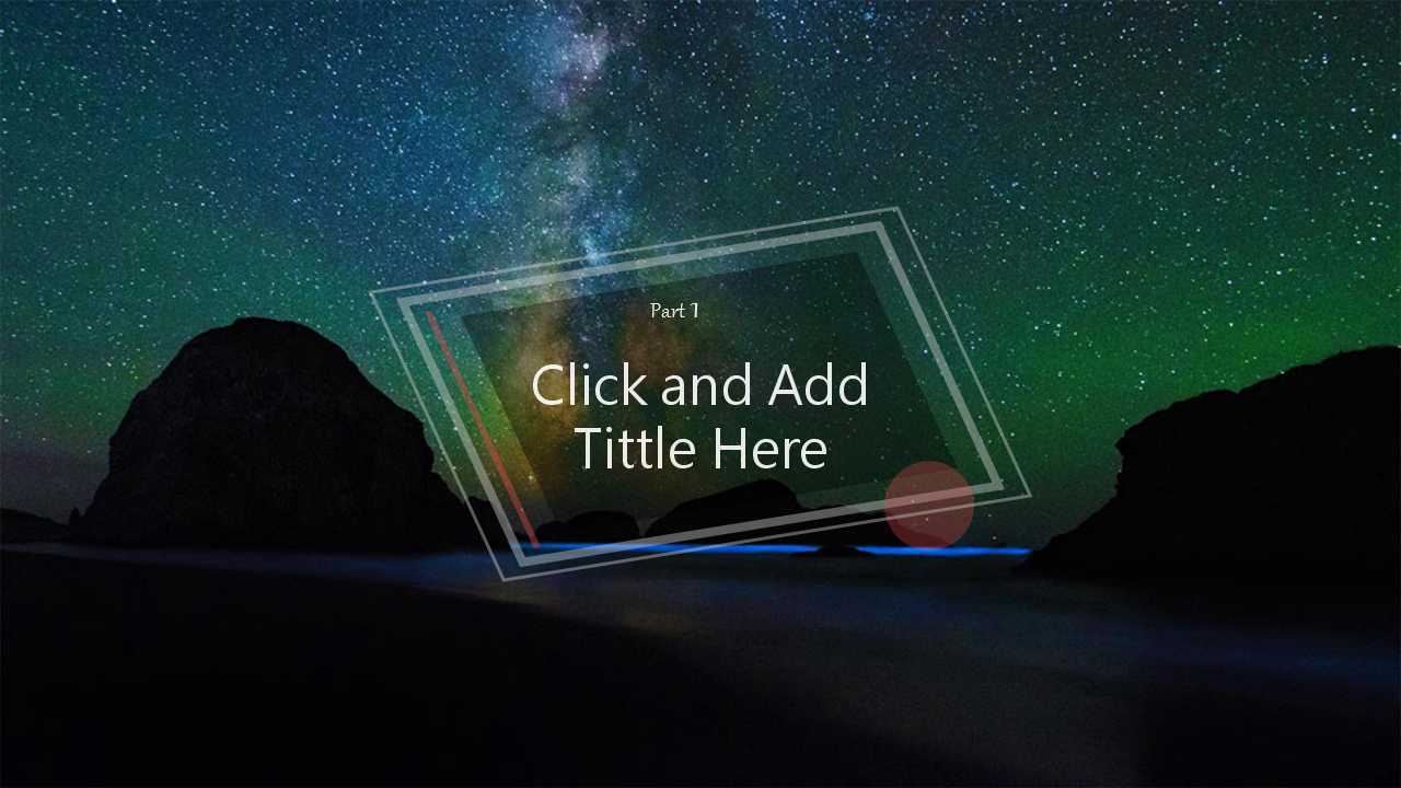 PPT模版-好玩的沙滩风景