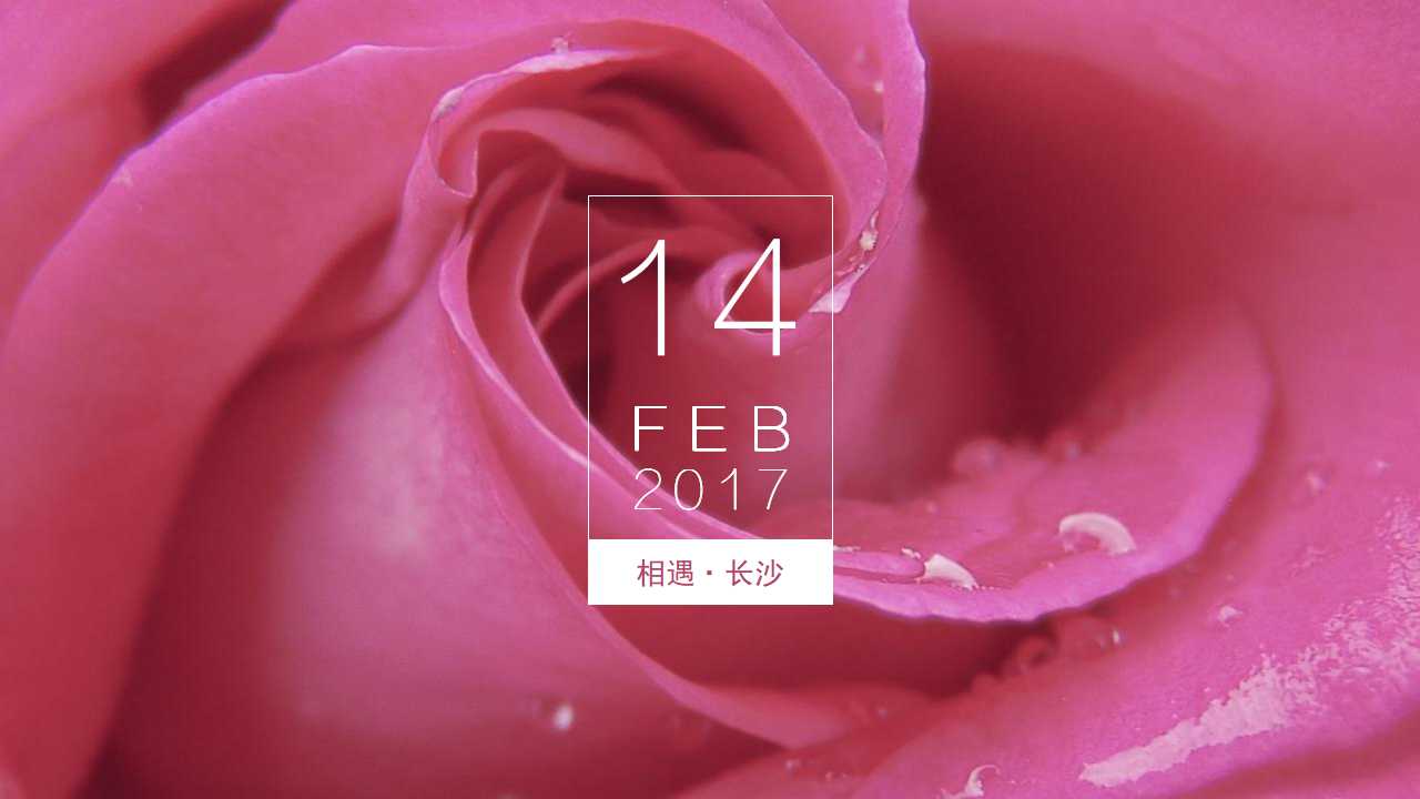 红色爱情PPT模板打包下载