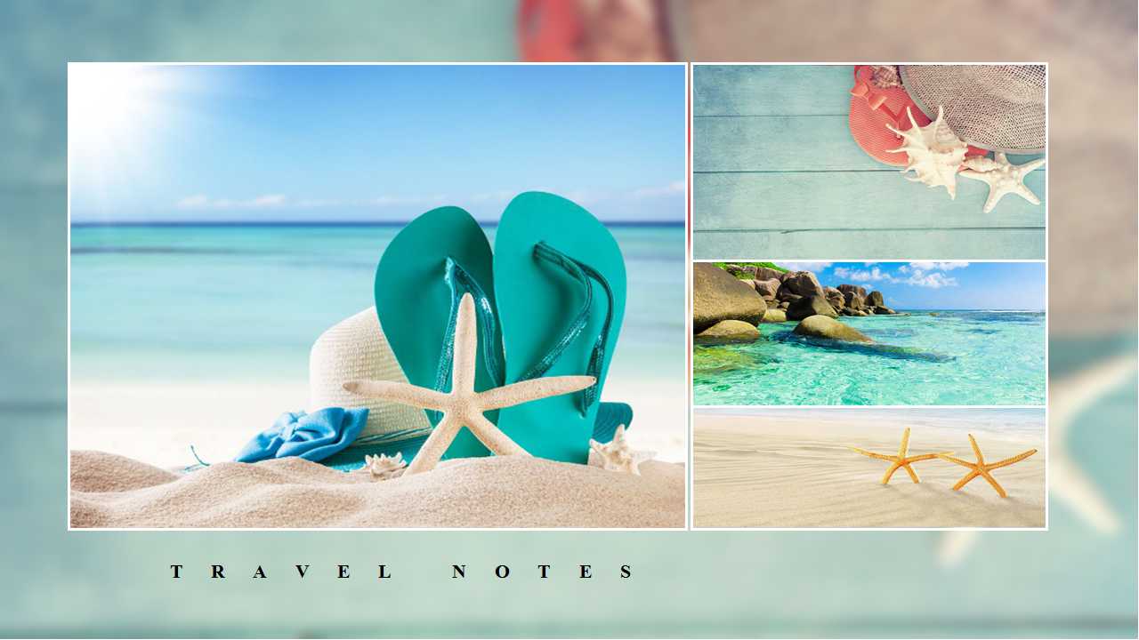 海岸风光风景模板