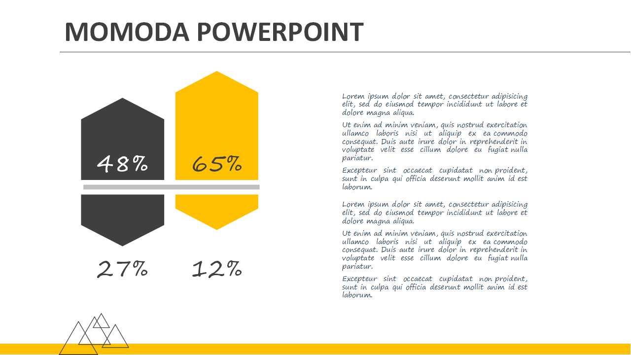 黄色黑色相间图案PPT模板打包下载