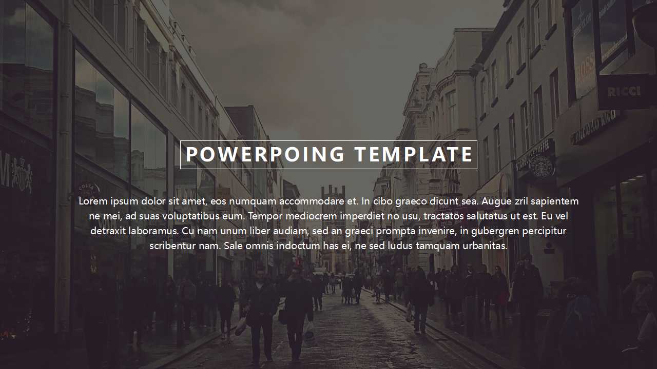 统计图表PPT模板_水珠方块背景