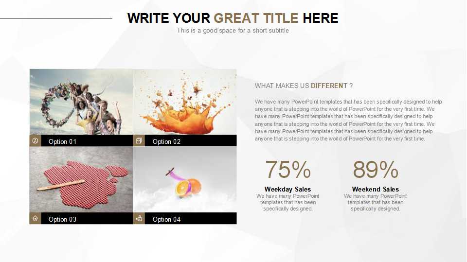 黑色背景PPT模板