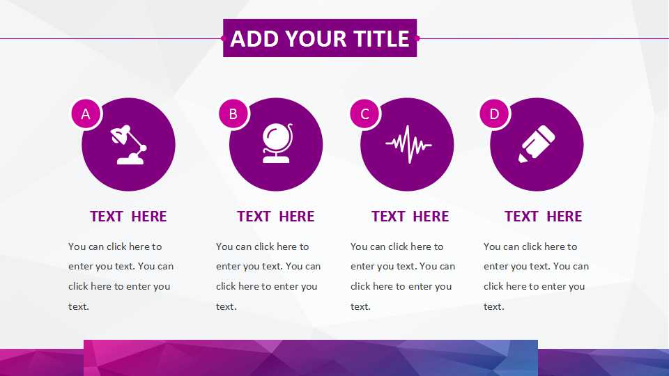 紫色背景商务PPT模板免费下载