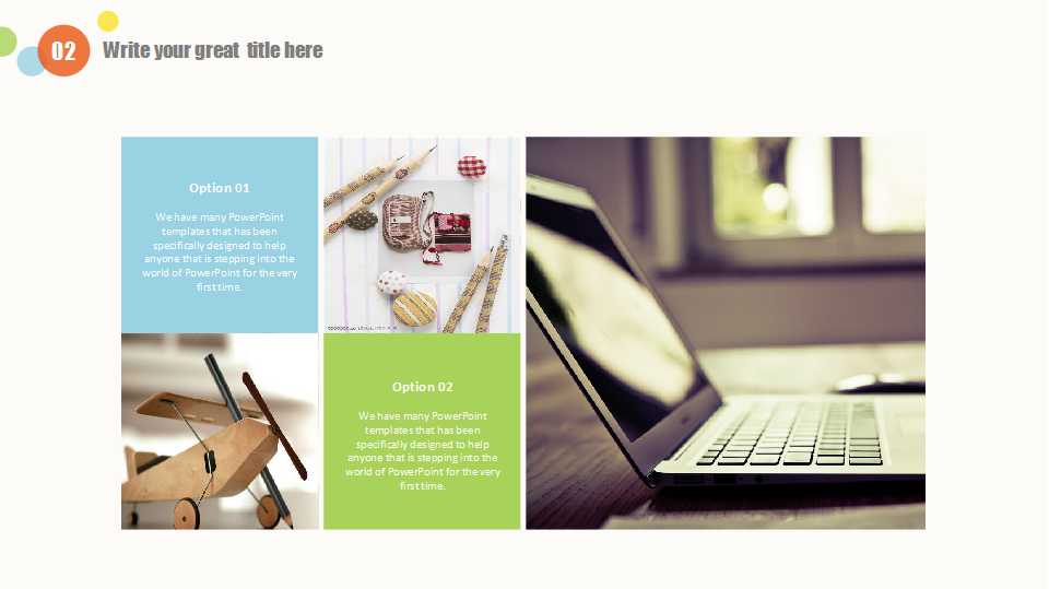 卡通PPT模板-彩色气泡图片