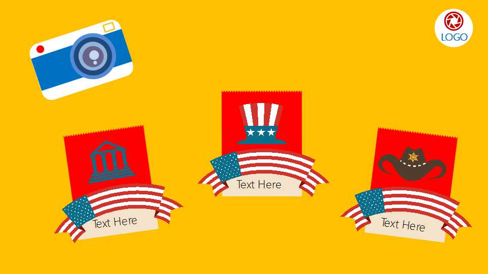 卡通旅游休闲风格PPT模板