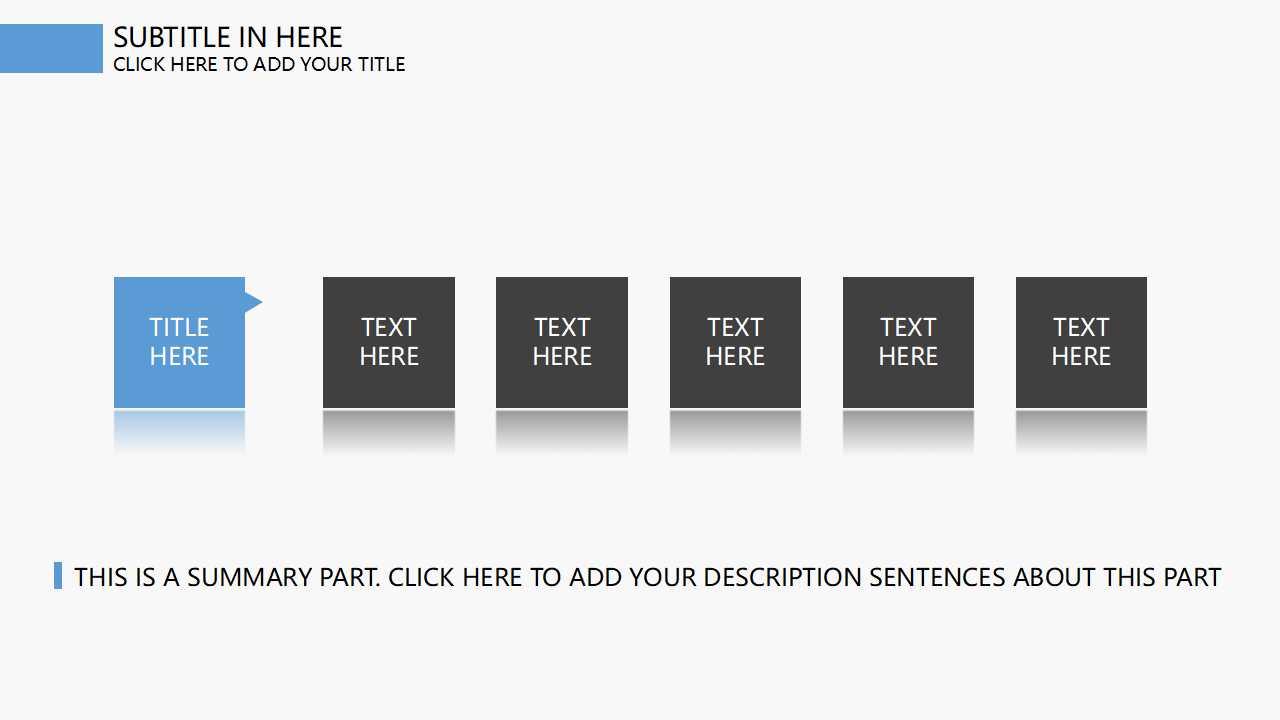 蓝灰色点箭头背景PPT模板