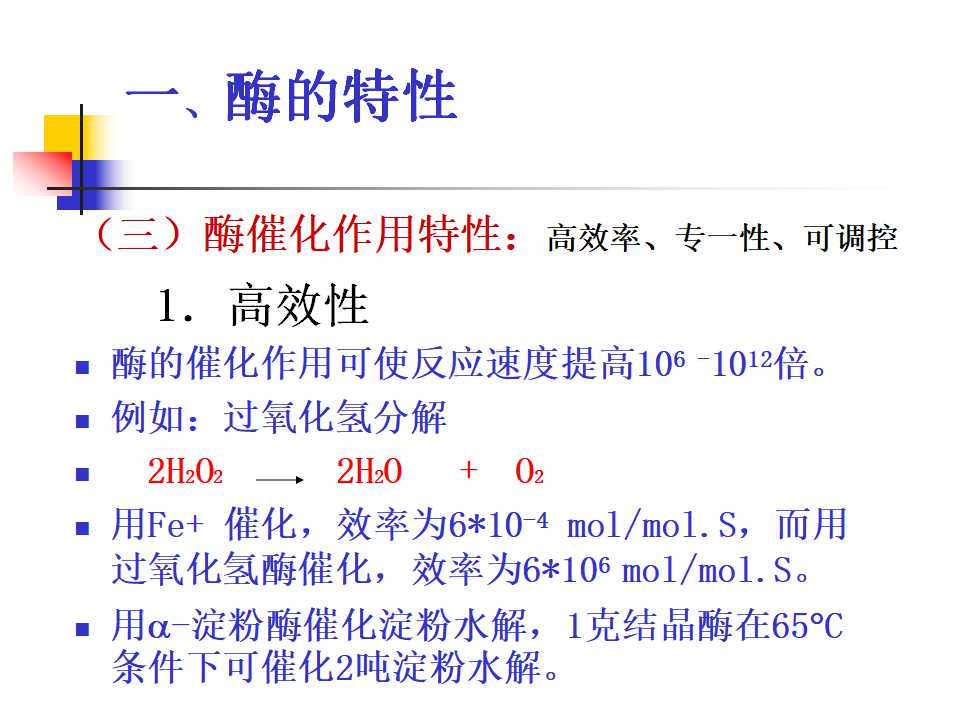 酶的通论PPT模板下载