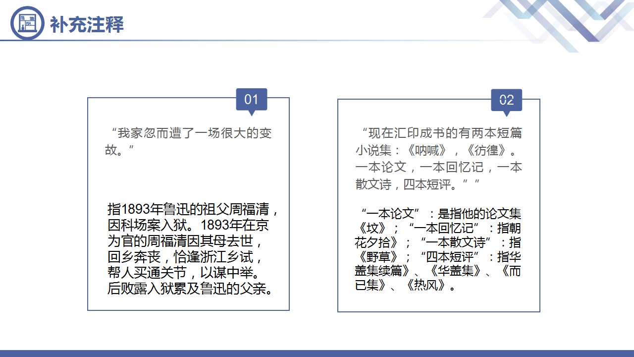 鲁迅人物生平传记PPT模板下载