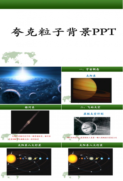 夸克粒子背景PPT