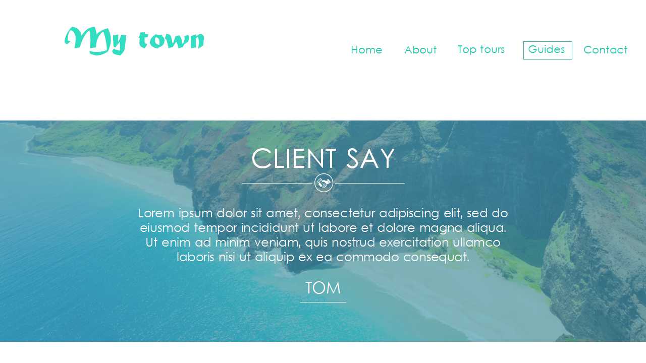 网页风格景点景区介绍PPT模板