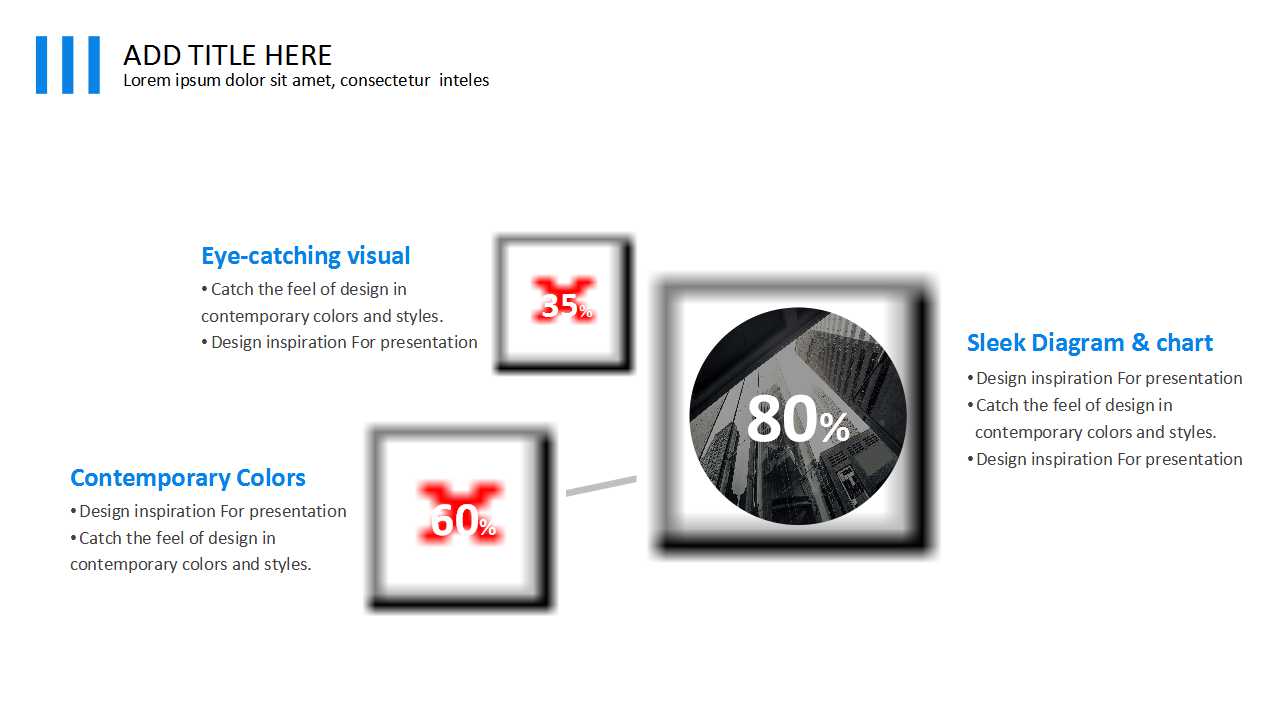 蓝色3D球背景－3D风格PPT模板