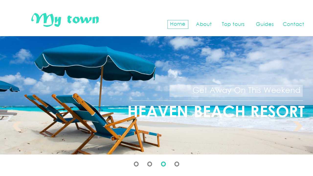 网页风格景点景区介绍PPT模板