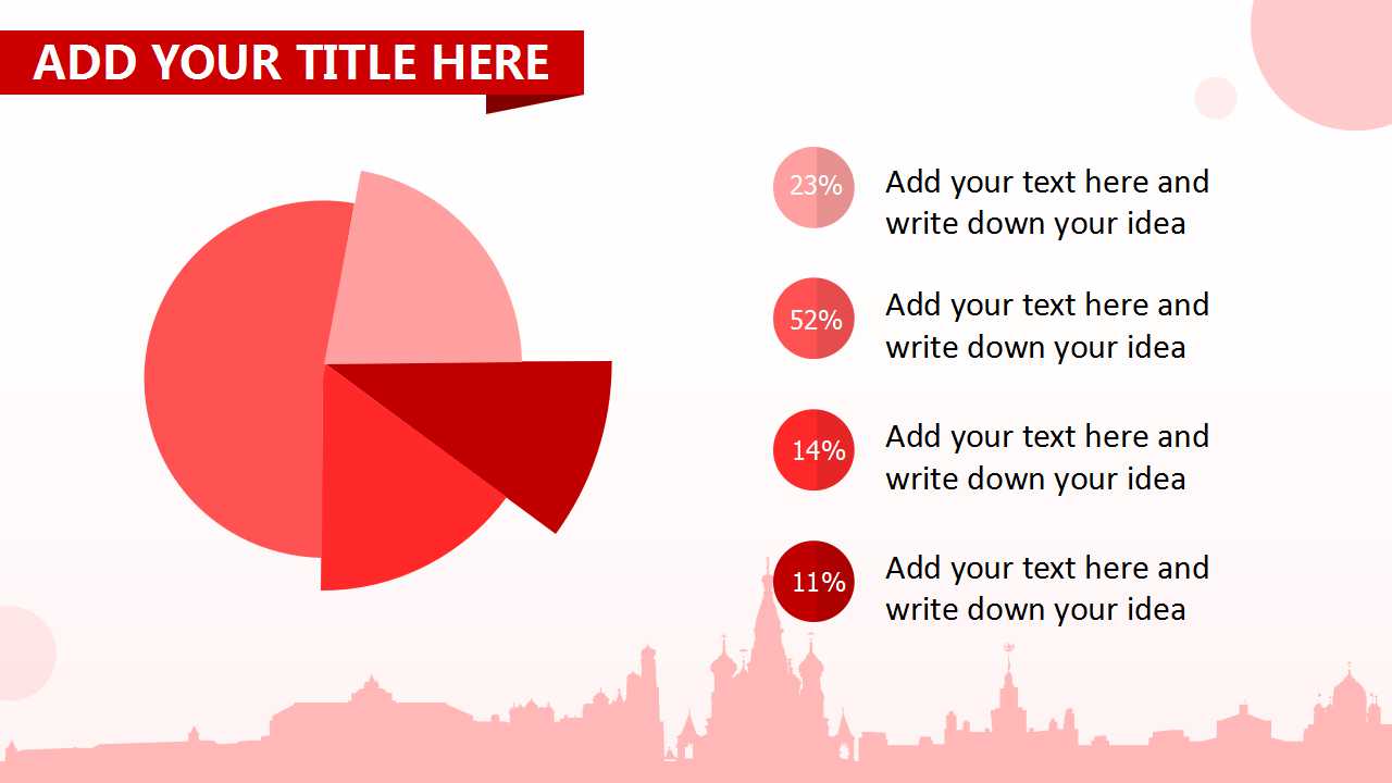 精美背景PPT模板：鲜艳的牡丹花